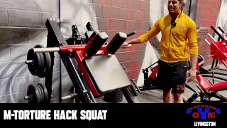 EQUIPMENT TUTORIALS: M-TORTURE HACK SQUAT #extremegymlivingston