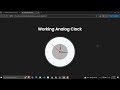 Working Analog Clock Using HTML, CSS and JavaScript with Source Code