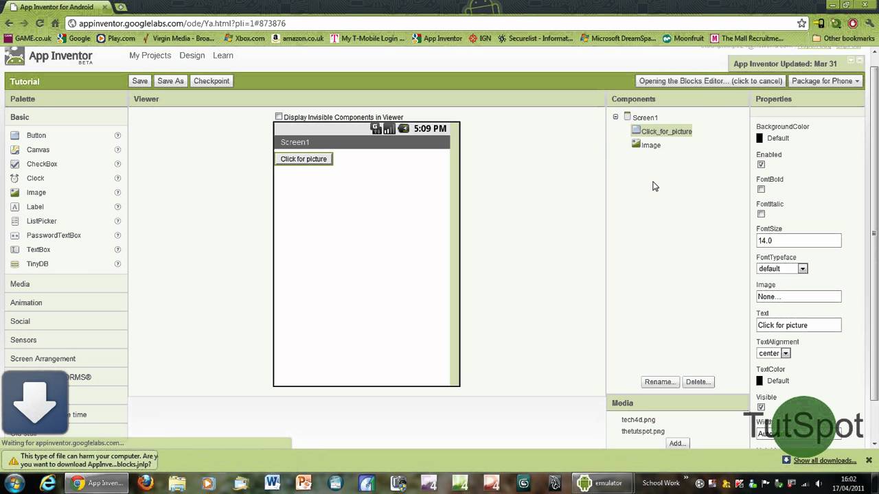 App Inventor: How To Make An Android App - The Basics - YouTube