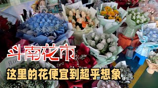 闲逛斗南花市，没见过这么便宜的花卉，价格足够惊喜！