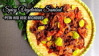 Spicy Vegetarian Sambal / Anchovies / Stink Beans/ Bitter Beans/ Petai /best  for nasi lemak!