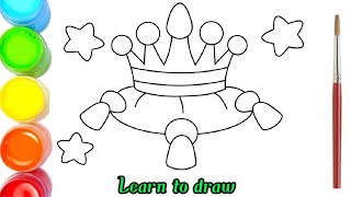 Drawing and Coloring Crowns for kids,Toddlers, Babies |Bolalar uchun toj chizish va bo'yash |ToiART
