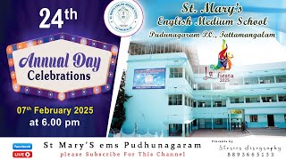 St. Mary's English Medium School Pudunagaram    Annual day celebration  La fiesta 2025