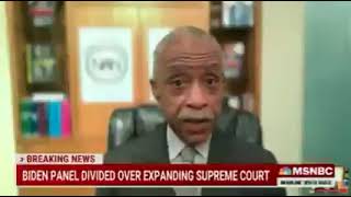 Rev. Al Sharpton says on MSNBC that Democratic leaders are behind voters on Supreme Court expansion