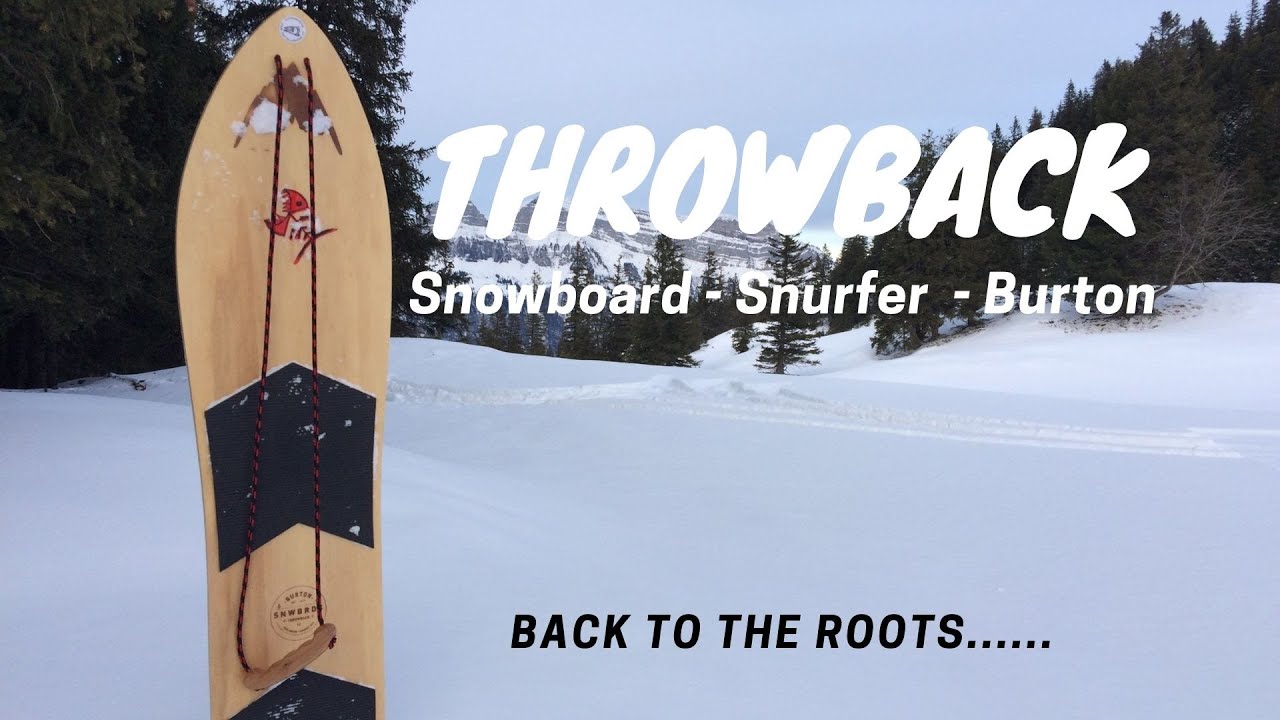 The Throwback Snowboard ( Snurfer ) - BURTON - YouTube