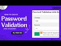 How to Create Password Validation with JavaScript (In 2 Minutes!)