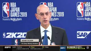 Stephen A on Adam Silvers Stance on Hong Kong