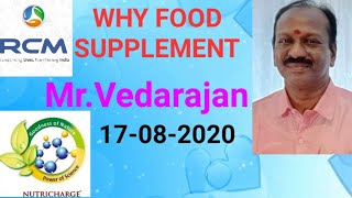 WHY FOOD SUPPLEMENT? By Mr.Vedarajan