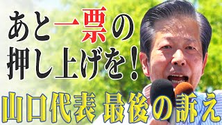 【参院選・神奈川選挙区】山口代表・最後の訴え（三浦のぶひろ候補応援）