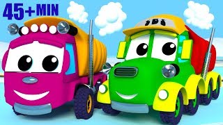 The Wheels on The Truck Winter Edition With SnowPlow Truck | Rhymes Compilation Of Friends On Wheels
