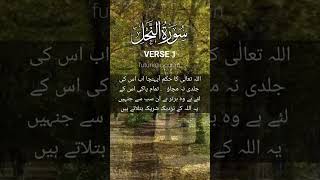 Surah nahl verse 1with urdu translation full | Surah 16