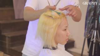 [그라피TV Hair Edu] 정보승 그러데이션 보브 커트 +사진 Gradation Coloring \u0026 Bob Cut