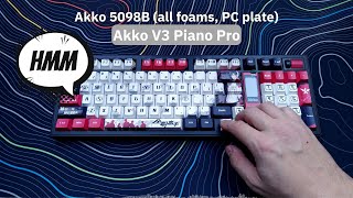 Akko V3 Piano Pro | Akko 5098B | sound test