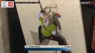 2016 UIAA Ice Climbing World Cup, Saas Fee, Final, Alexey Dengin