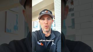 Denny Hamlin promised to take care of his family and cover all of Kyle Busch's funeral expenses!