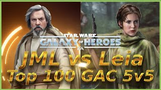 JML JKR JKC JKL vs Leia OB MM - Top 100 GAC46 5v5 (64 banners)