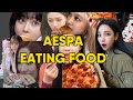 AESPA MUKBANG (EATING MOMENTS) FOR 6 MINUTES 🍔🥗🍜