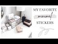 MY FAVORITE MINIMAL STICKERS | Most Used Transparent Stickers