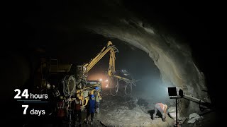 Shotcreting the tunnel of the new Mumbai-Pune expressway