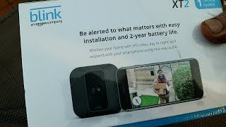 Blink security camera Amazon unboxing and setup