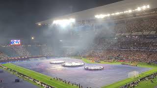 Intro song of the UEFA champions league final at Ataturk olympic stadium, in Istanbul, Turkey.