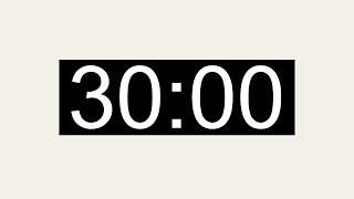 30 Minute Basic Count up Timer - Silent