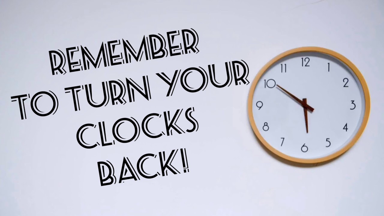 How Do You Turn Your Clocks Back At Donna McNabb Blog