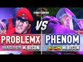 SF6 🔥 ProblemX (M.Bison) vs Phenom (M.Bison) 🔥 SF6 High Level Gameplay