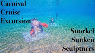 Carnival Cruise Excursion - Snorkel Sunken Sculpture \u0026 Iguana Encounter Review - Pearl Island Nassau