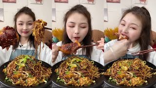 ASMR MUKBANG | SPICY SEAFOOD BOIL CRAB, OCTOPUS, SCALLOP, ENOKI MUSHROOM, SNAIL NOODLES, BOILED EGGS