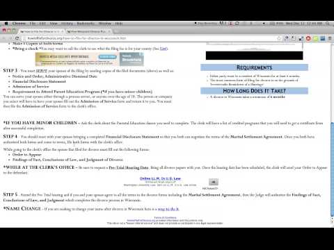 How to File For Divorce in Wisconsin How to File For Divorce in Wisconsin