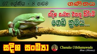 maths - Grade 7 - 8 th lesson - Directed numbers - සදිශ සංඛ්‍යා - sinhala medium