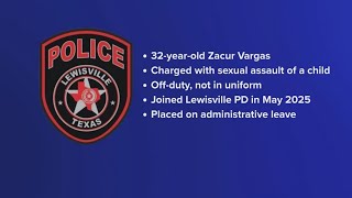Lewisville police officer arrested on child sex assault charge, officials say