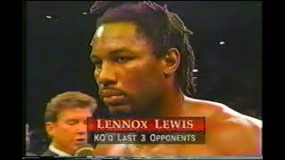 Lennox Lewis vs Ray Mercer