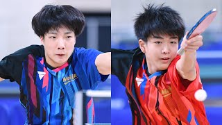 2023年全日本卓球｜ジュニア男子準決勝｜萩原啓至 対 坂井雄飛