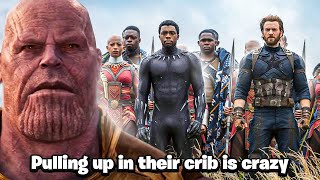 When THANOS bullied the INFINTY STONE from THE AVENGERS in Wakanda