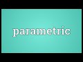 parametric meaning