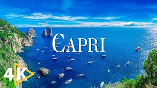 FLYING OVER CAPRI ITALY (4K UHD) - Soothing Music With Beautiful Nature Video - 4K Video Ultra HD