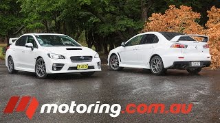 Mitsubishi Lancer Evo v Subaru WRX STI 2016