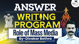 UPSC Answer Writing 2025: Role of Mass Media Explained