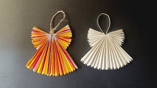 Cute Christmas Angels Ornaments | How to make a Paper Angel - Christmas Decoration