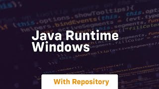 java runtime windows