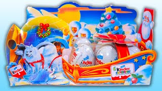 6 Old Surprise Eggs in One Box Rare 1999 Santa Kinder Surprise ASMR Italy Unboxing Surprises