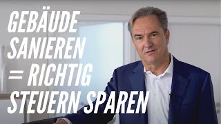 Gebäude sanieren = richtig Steuern sparen