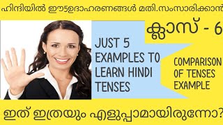 ഹിന്ദിയിൽ ഓരോ ടെൻസുകൾക്കും 5 ഉദാഹരണങ്ങൾ |