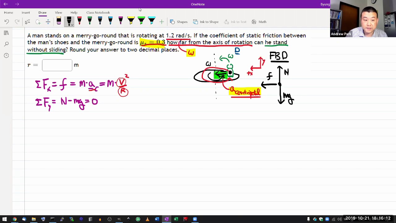 Physics 4A - OpenStax University Physics Vol 1, Chapter 10, Problem 47 ...