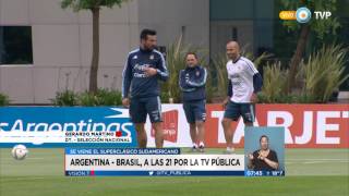 Visión 7  - Argentina - Brasil, a las 21 horas por la TV Pública