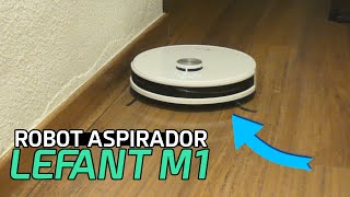 Robot aspirador friega suelos LEFANT M1 | Review \u0026 Unboxing en español