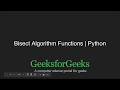 Python Programming Tutorial | Bisect Algorithm Functions in Python | GeeksforGeeks