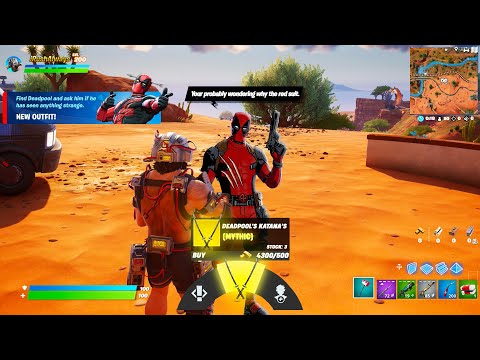 Fortnite JUST ADDED him in today's update! (Deadpool NPC)